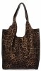 Italská Kožená Kabelka Shopper Bag s Kosmetickou 165 Pantera